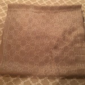 Gold Gucci Scarf